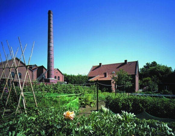 Das Textilmuseum mit seinem Gemüsegarten in Bocholt