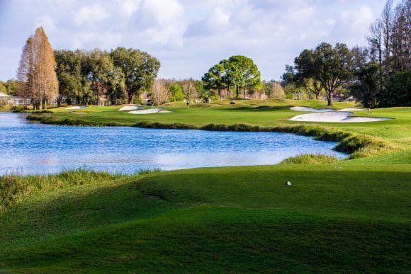 Auch Bernhard Langer hat in Florida eingelocht: Golfplatz TPC in Tampa Bay
