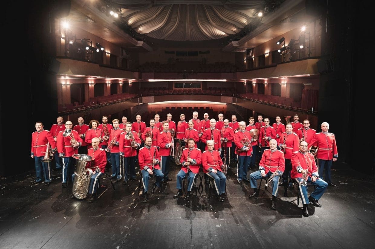 Zu Gast beim Interrnational Brass Festival im Hochsauerland: Das Musikkorps der Königlich Dänischen Leibgarde Foto Nikolaj Lund