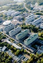 Die Ruhr-Universität Bochum aus der Vogelperspektive - ab dem, 1. Oktober 2021 hat die RUB 21 Fakultäten - Foto RUB, Marquard