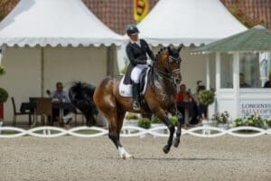 Isabell Werth, die weltweit erfolgreichste Dressur-Reiterin, wird in Balve mit Quantaz antreten. Das kündigte sie bei der Online-Presse-Konferenz am 31. Mai 2022 an - Foto www.sportfotos-lafrentz.de/Stefan Lafrentz