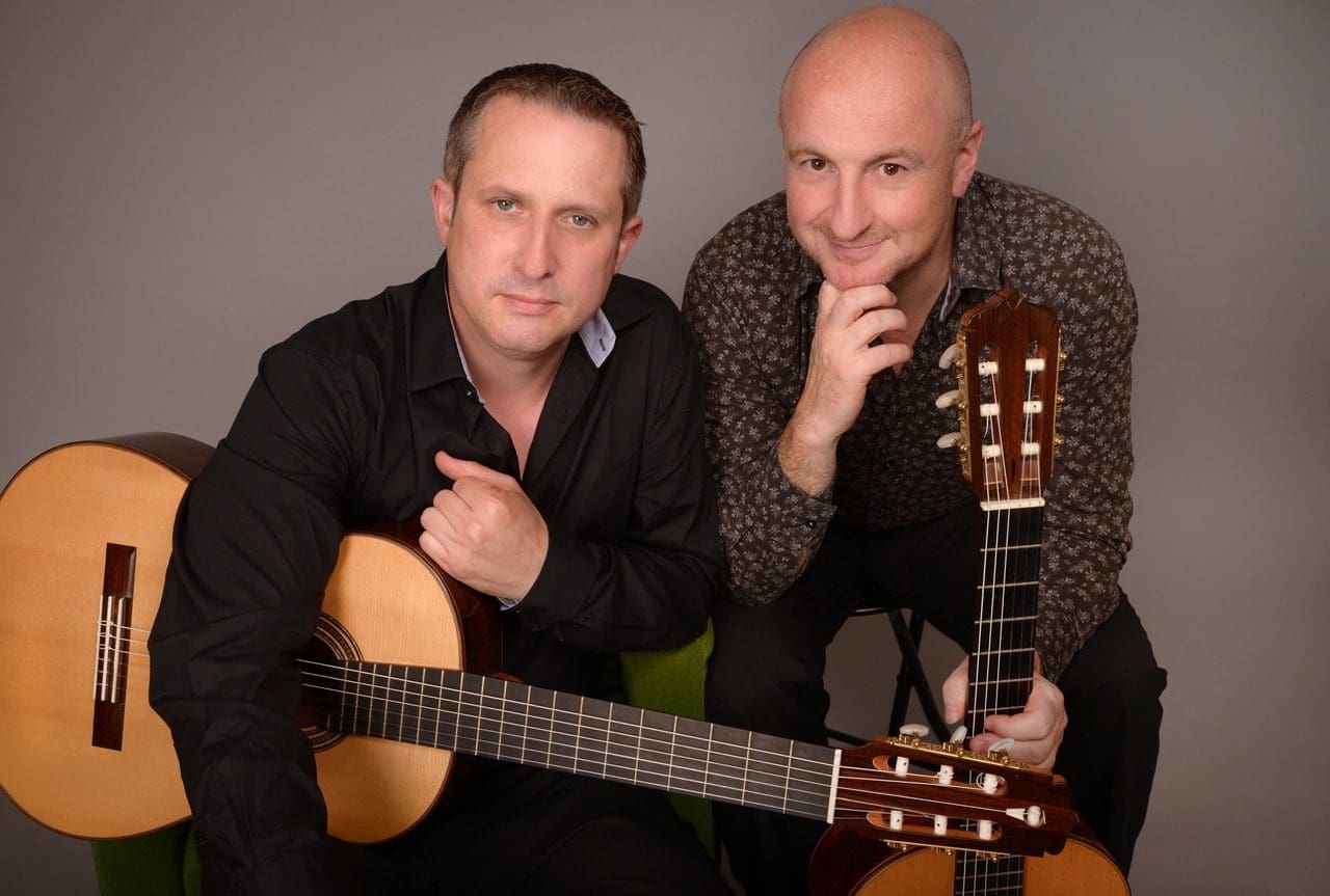 Das Eden Stell Guitar Duo - Mark Eden und Christopher Stell - ist am 25. Juli 2022 in Iserlohn zu hören. Vorab reinhören lässt sich auf YouTube - Foto guitarsymposium.com