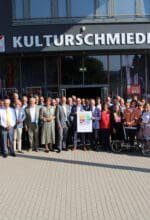Dezernent Dr. Jürgen Wutschka und Radverkehrsbeauftragter Stefan Hammeke vertraten den Kreis Soest auf der RuhrtalRadweg-Konferenz in der Kulturschmiede Fröndenberg. Foto: Doreen Scholz/ Ruhr Tourismus
