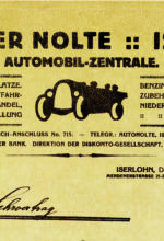 So sah vor 100 Jahren bei Gebrüder Nolte in Iserlohn der erste Lehrvertrag aus. Der erste "Lehrling" startete 1922 im Autohaus seine berufliche Zukunft - Foto Gebrüder Nolte