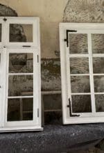 Denkmalpflegerisch sanierte Fenster des Spiekerhauses in Attendorn: Farbauftrag mit pigmentiertem Leinöl - Foto Claus Ortmann