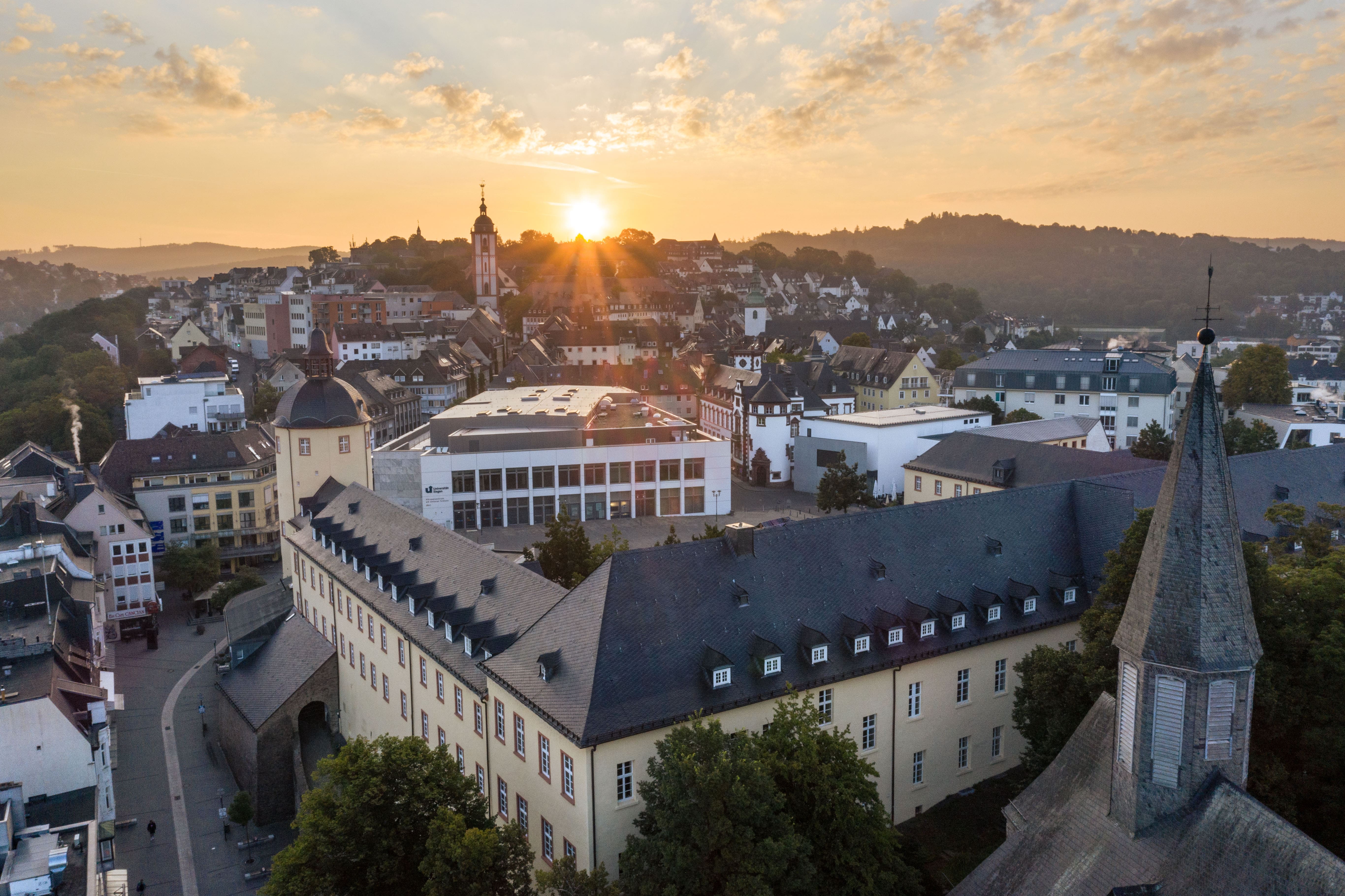 Universität Siegen - Blick auf den Campus Unteres Schloss - Foto Universität Siegen
