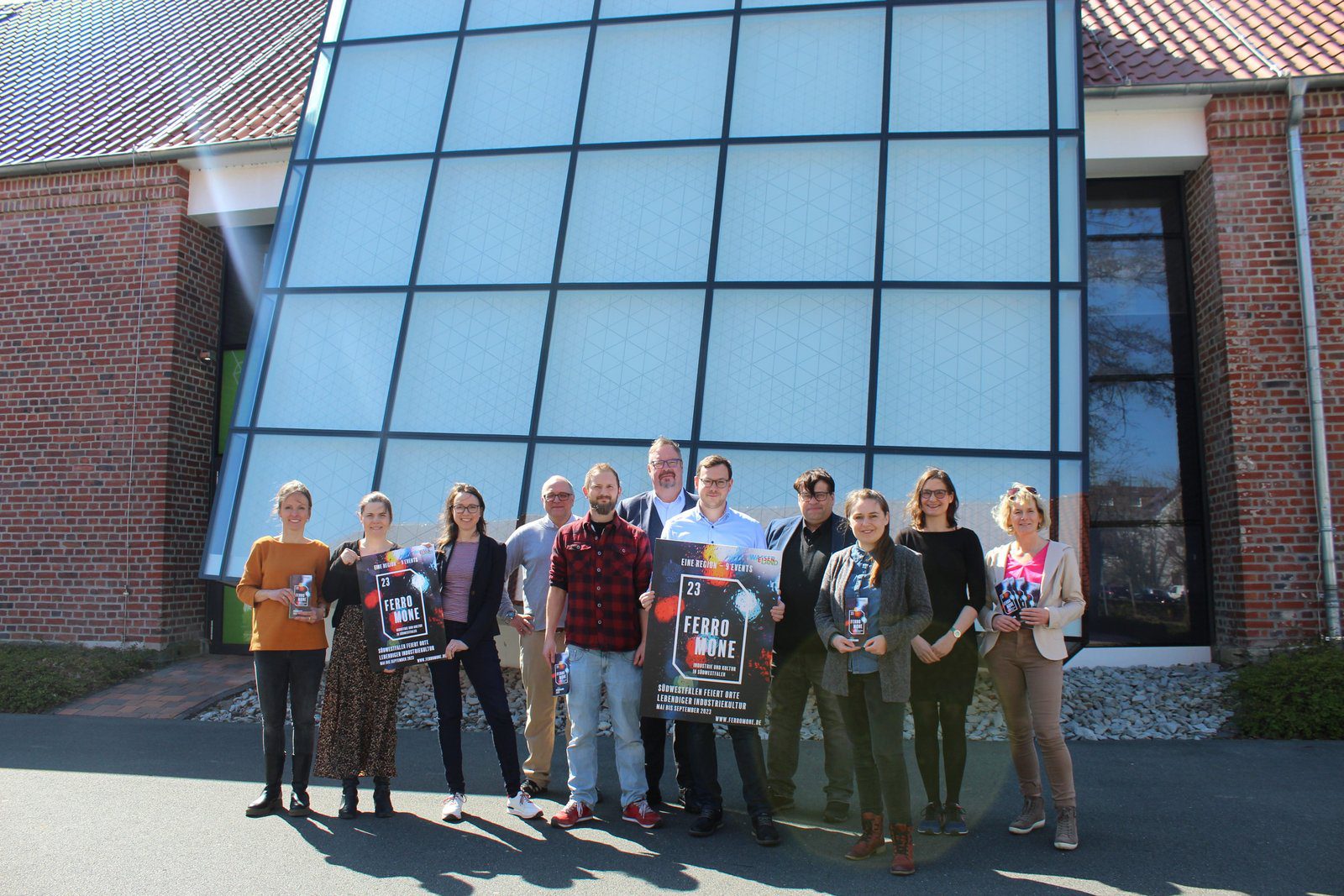 Das FERROMONE-Team in Bad Sassendorf beim sogenannten "Kick off" - zu deutsch Startschuss - des Festivalsommers 2023 - Foto Lena Backs
